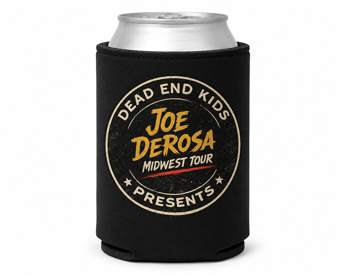 Joe DeRosa Midwest Tour Can Hugger – Official Tour Merchandise