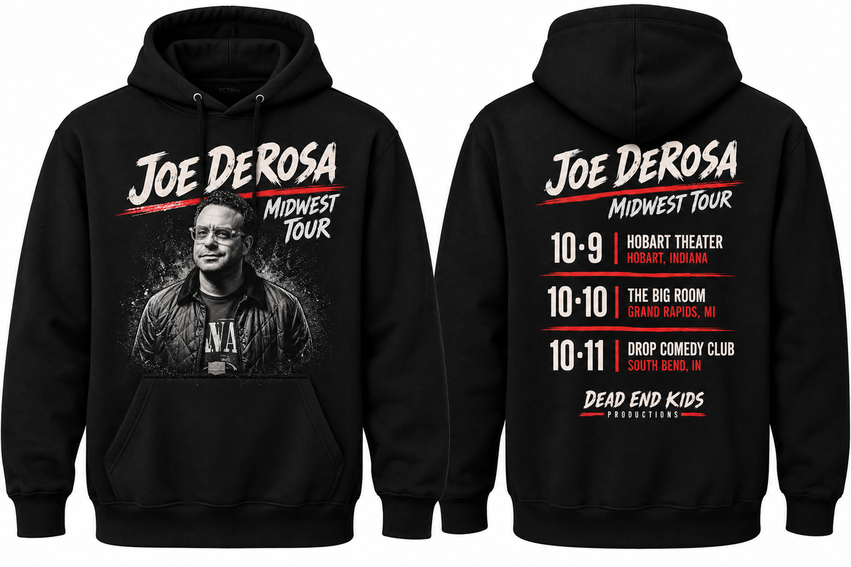 Joe DeRosa "Midwest Tour" Official Tour Hooded Sweatshirt