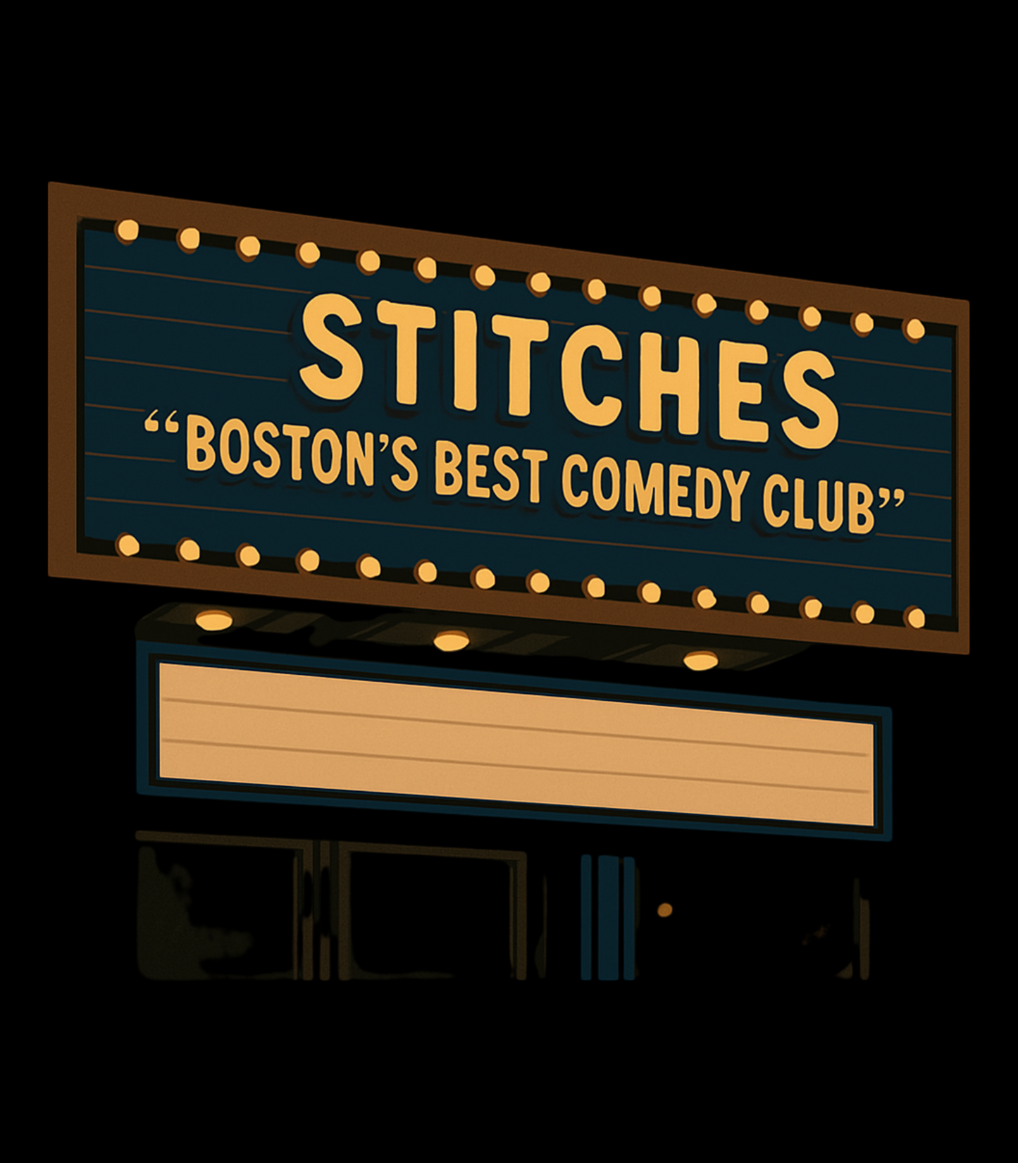 Stitches Comedy Club Boston MA Inspired Vintage T-Shirt