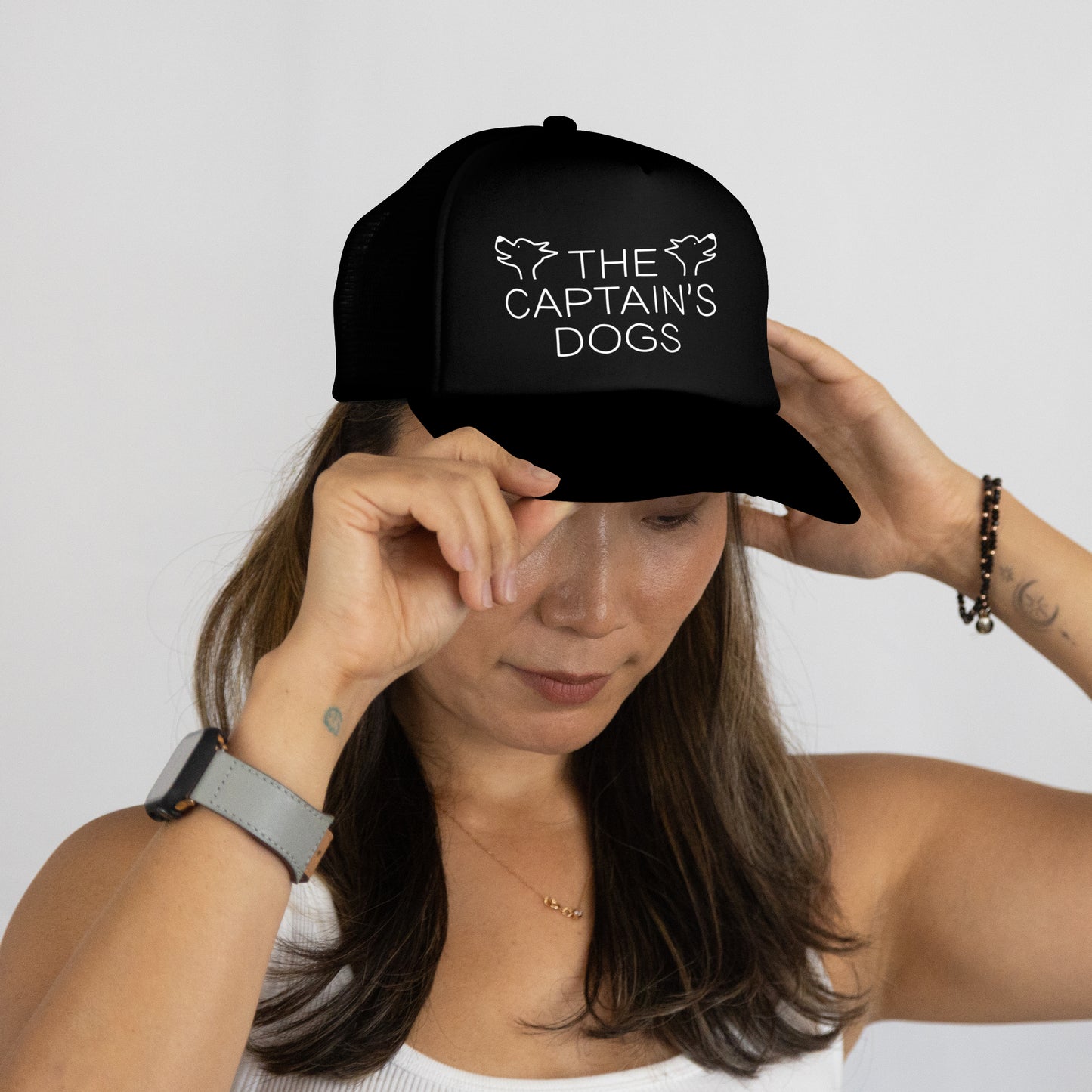 "The Captain's Dogs" Podcast Official Mesh Snapback Trucker Hat