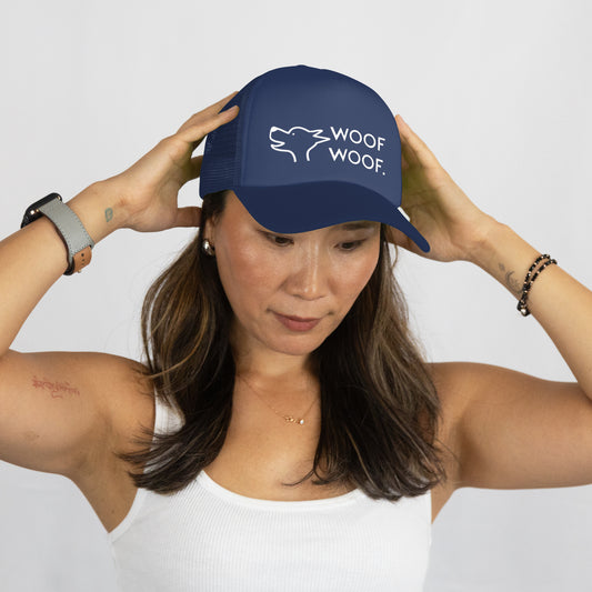 The Captain's Dogs Podcast "Woof Woof" Mesh Snapback Trucker Hat