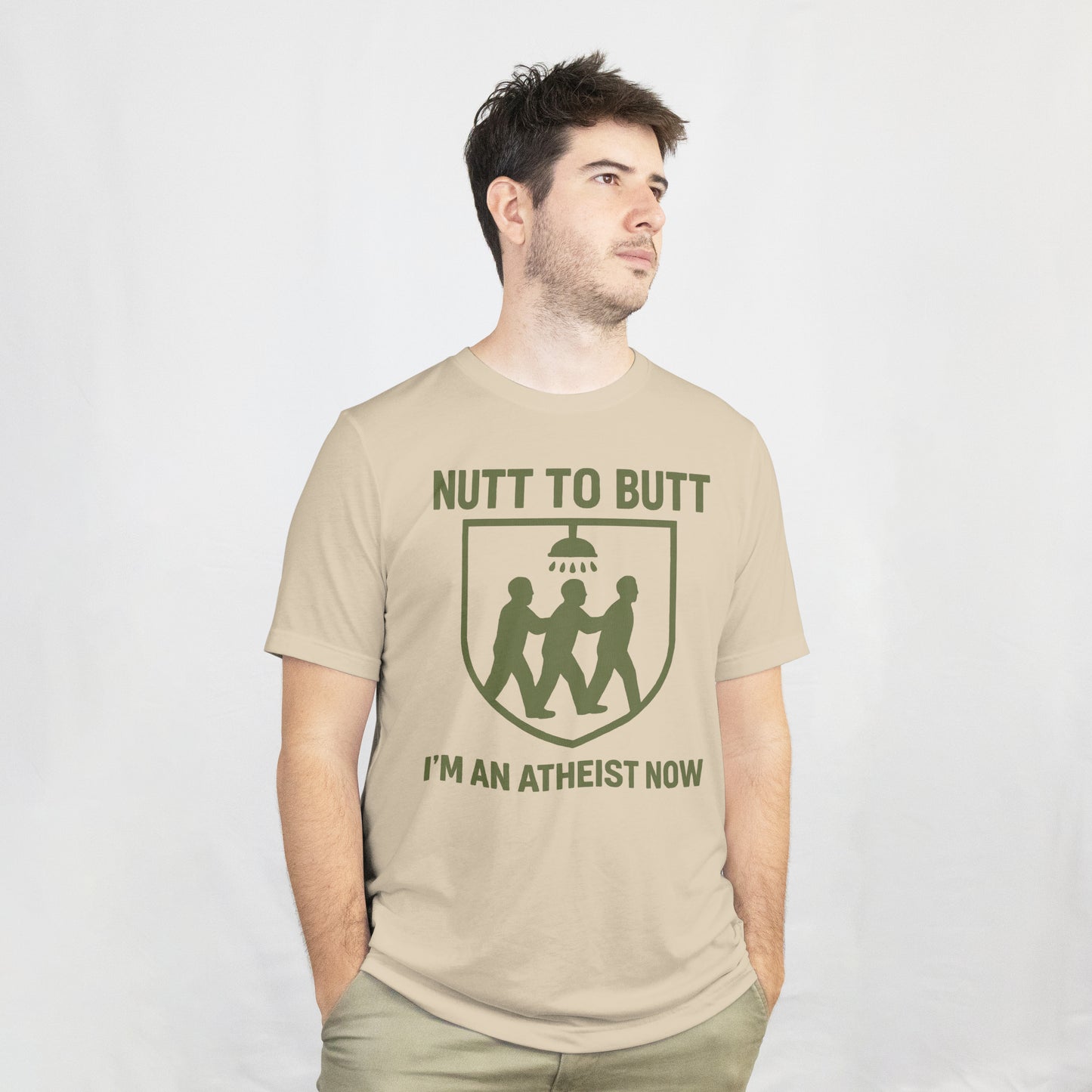 "Nutt To Butt" I'm An Atheist Now Michael Morgan Military Inspired T-Shirt