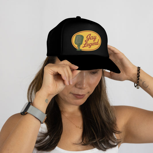 Jay Legend Bass Pro Shops Inspired Mesh Back Trucker Baseball Cap Hat