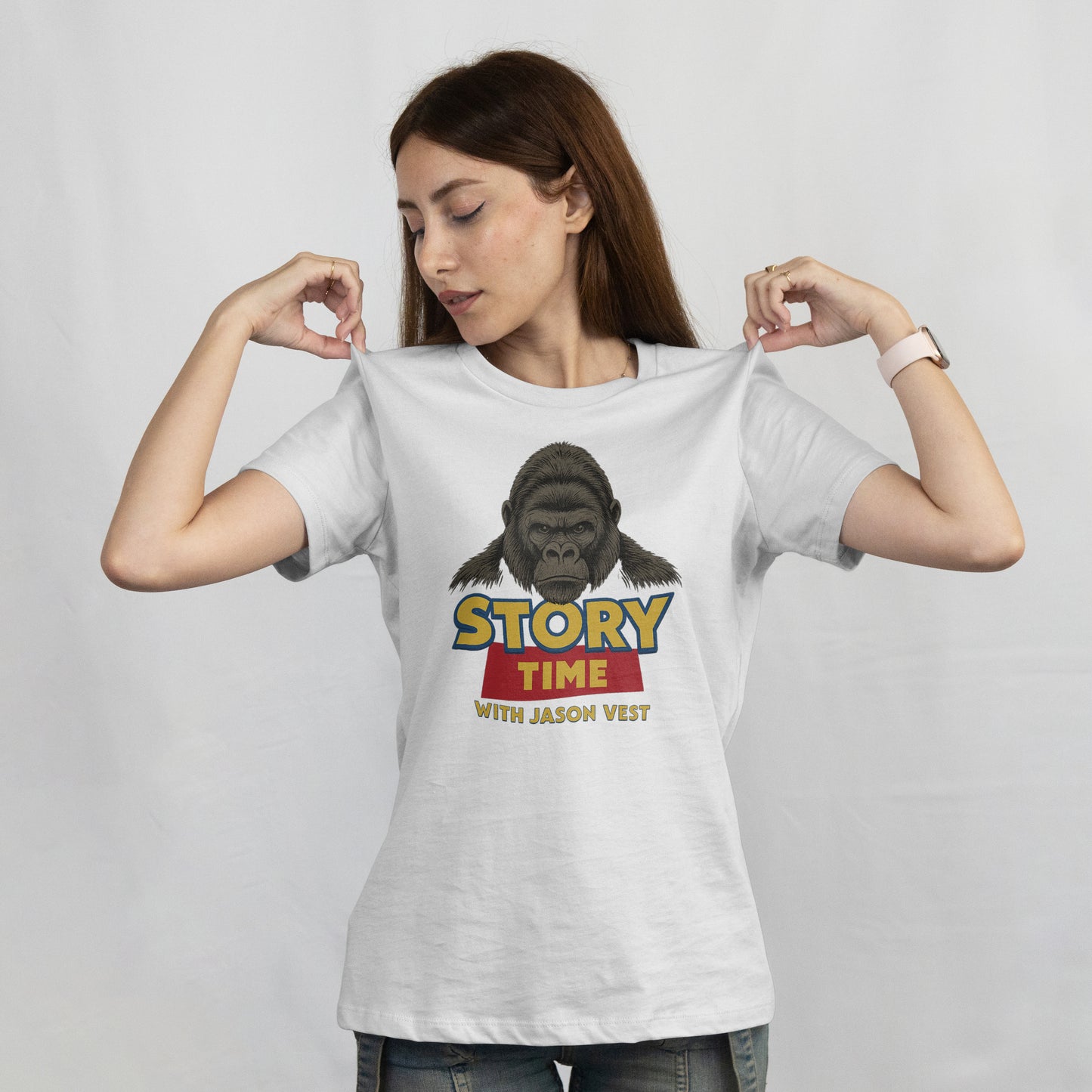 Jason Vest Story Time Gorilla Size T-Shirt