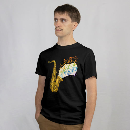 "Rainbow Sax" Saxophone Pride Michael Morgan Inspired T-Shirt