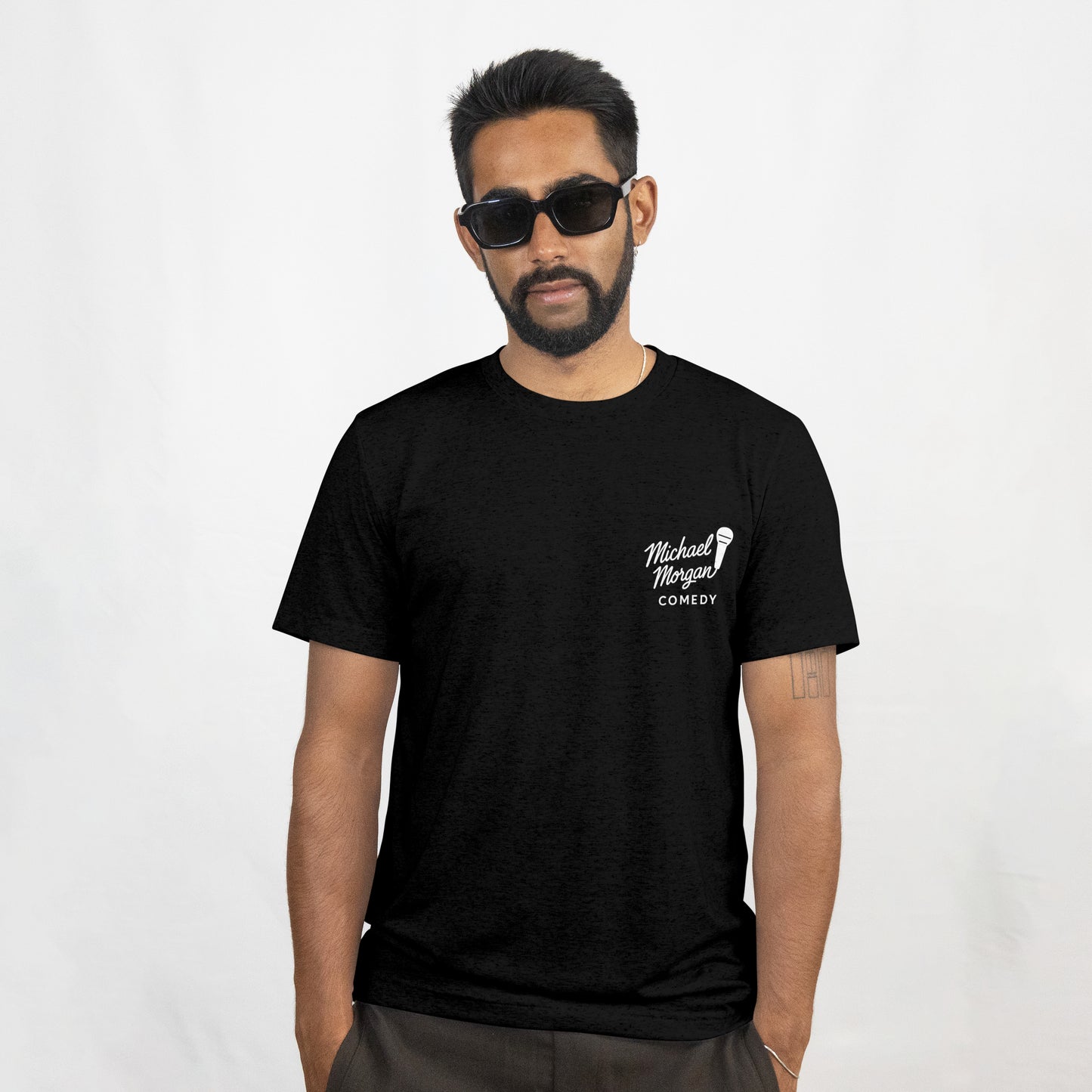 Michael Morgan Comedy Left Chest Official Logo T-Shirt