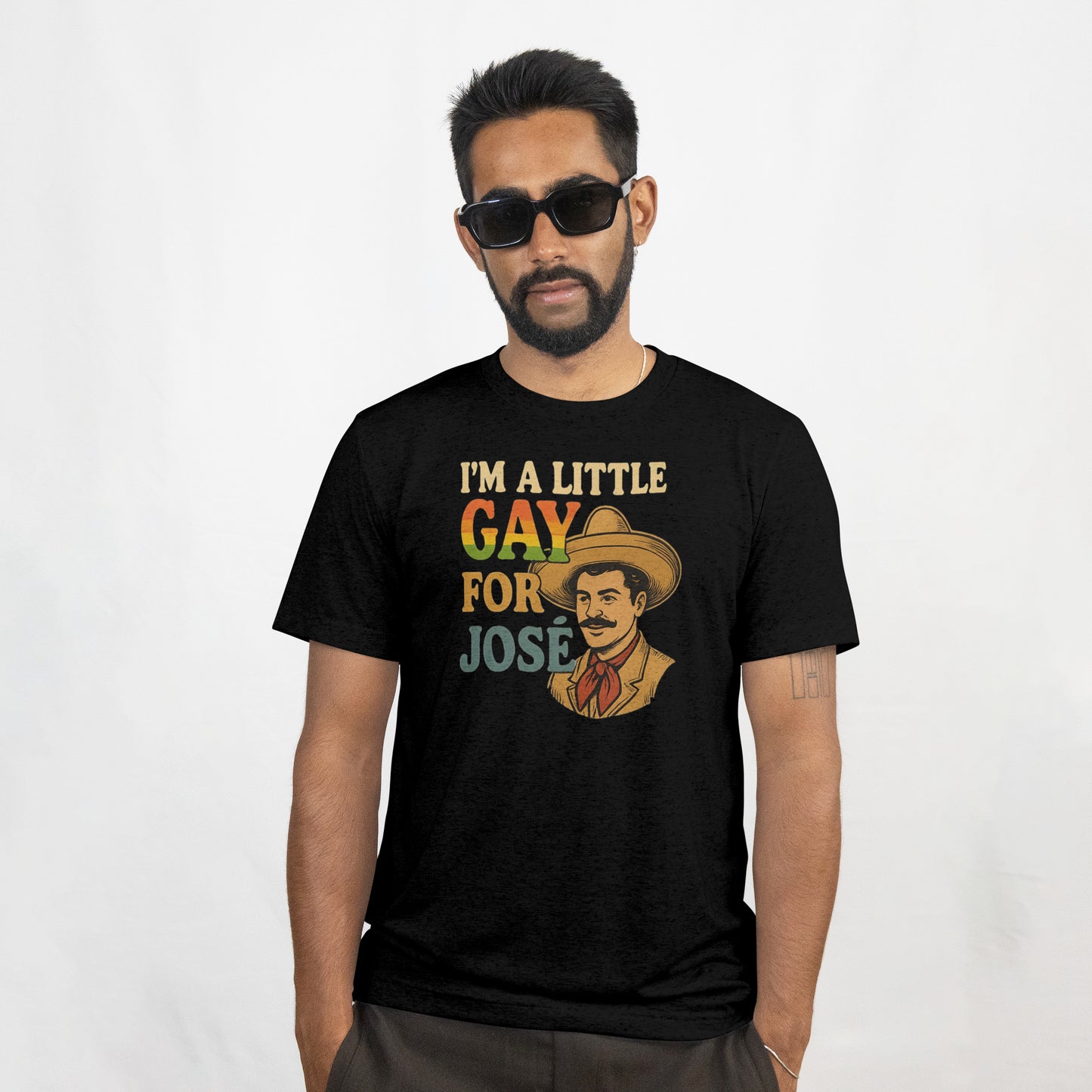 "I'm A Little Gay For Jose" Jason Vest T-Shirt
