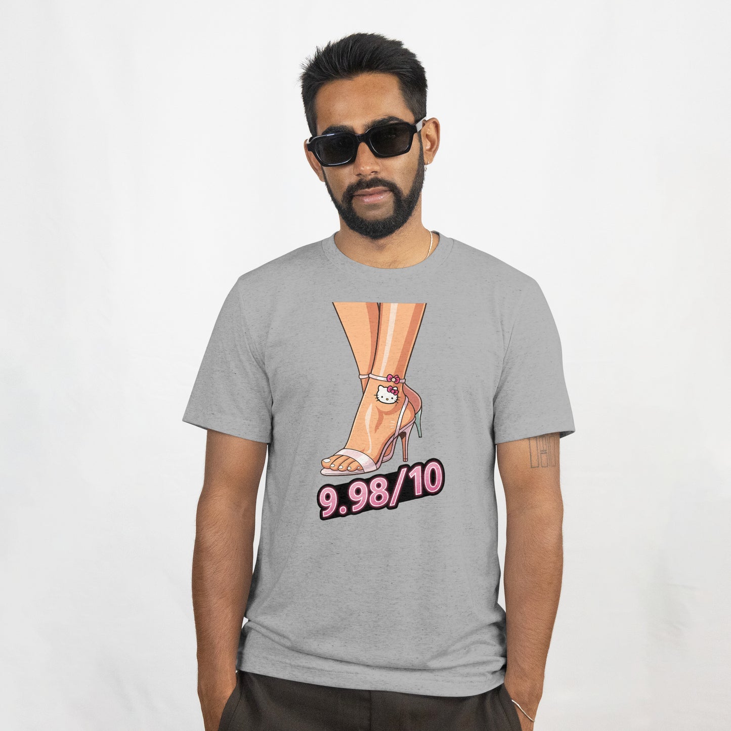 "Hello Heels: 9.98 Perfection" Jason Vest Inspired T-Shirt