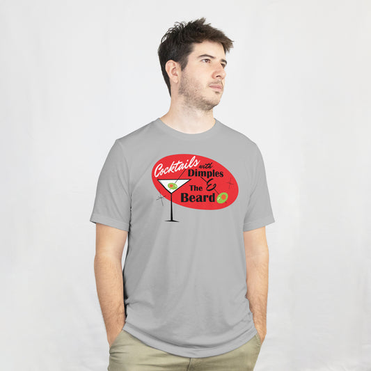 Cocktails with Dimples & the Beard – Front Logo Tee Short Sleeve T-Shirt