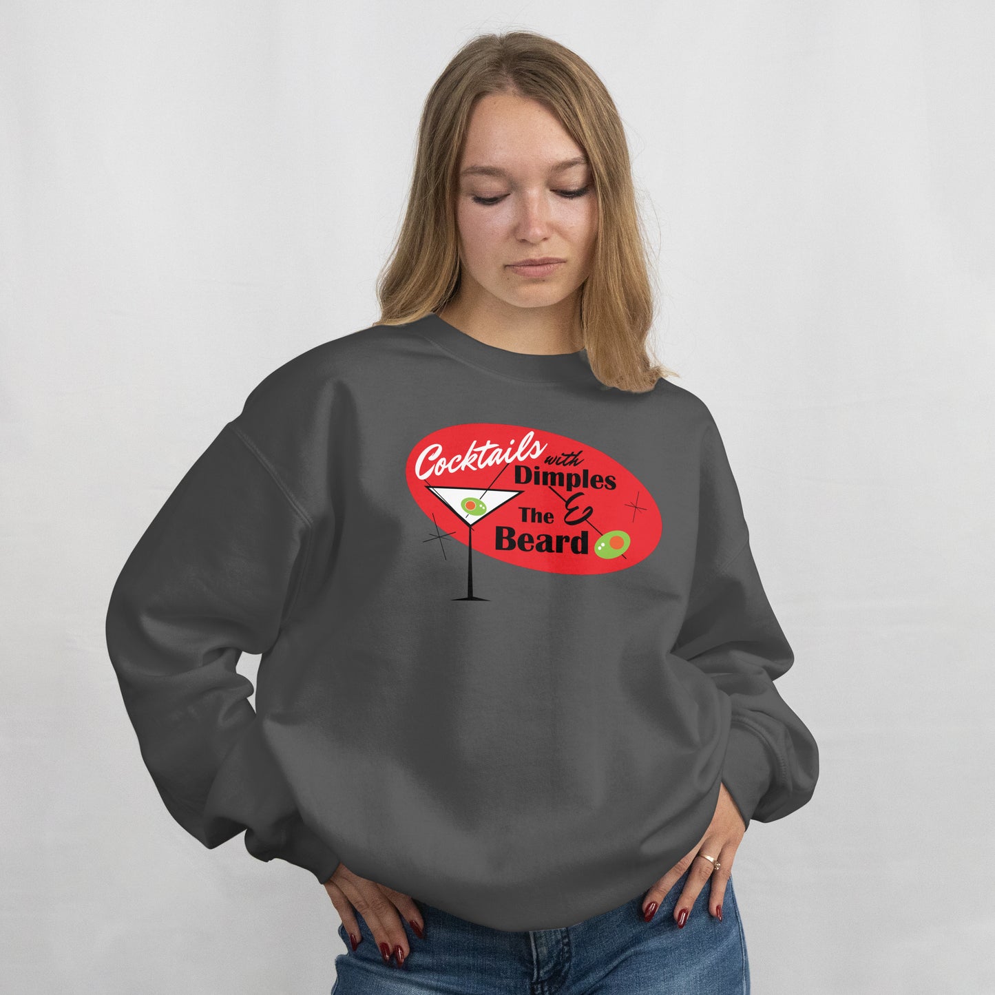 Cocktails with Dimples & the Beard - Crewneck Sweatshirt