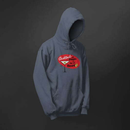 Cocktails with Dimples & the Beard – Hooded Sweatshirt Pullover Hoodie