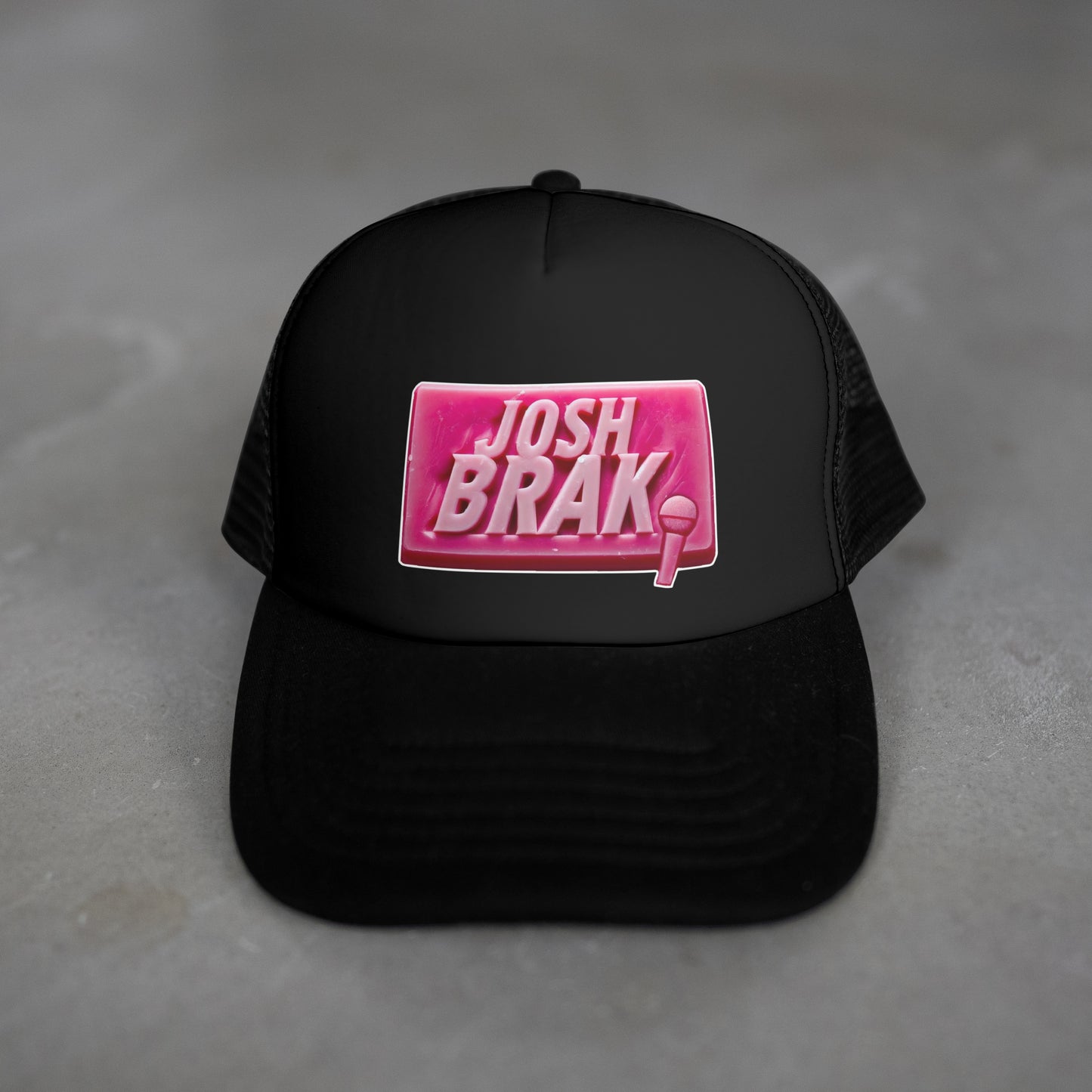 Josh Brak Mic and Soap Logo Mesh Back Trucker Cap