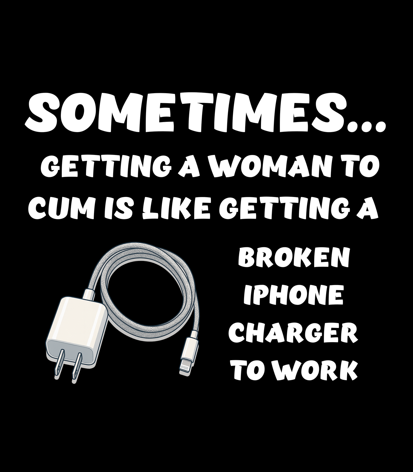 "Broken iphone Charger" Jay Legend Bit Inspired T-Shirt