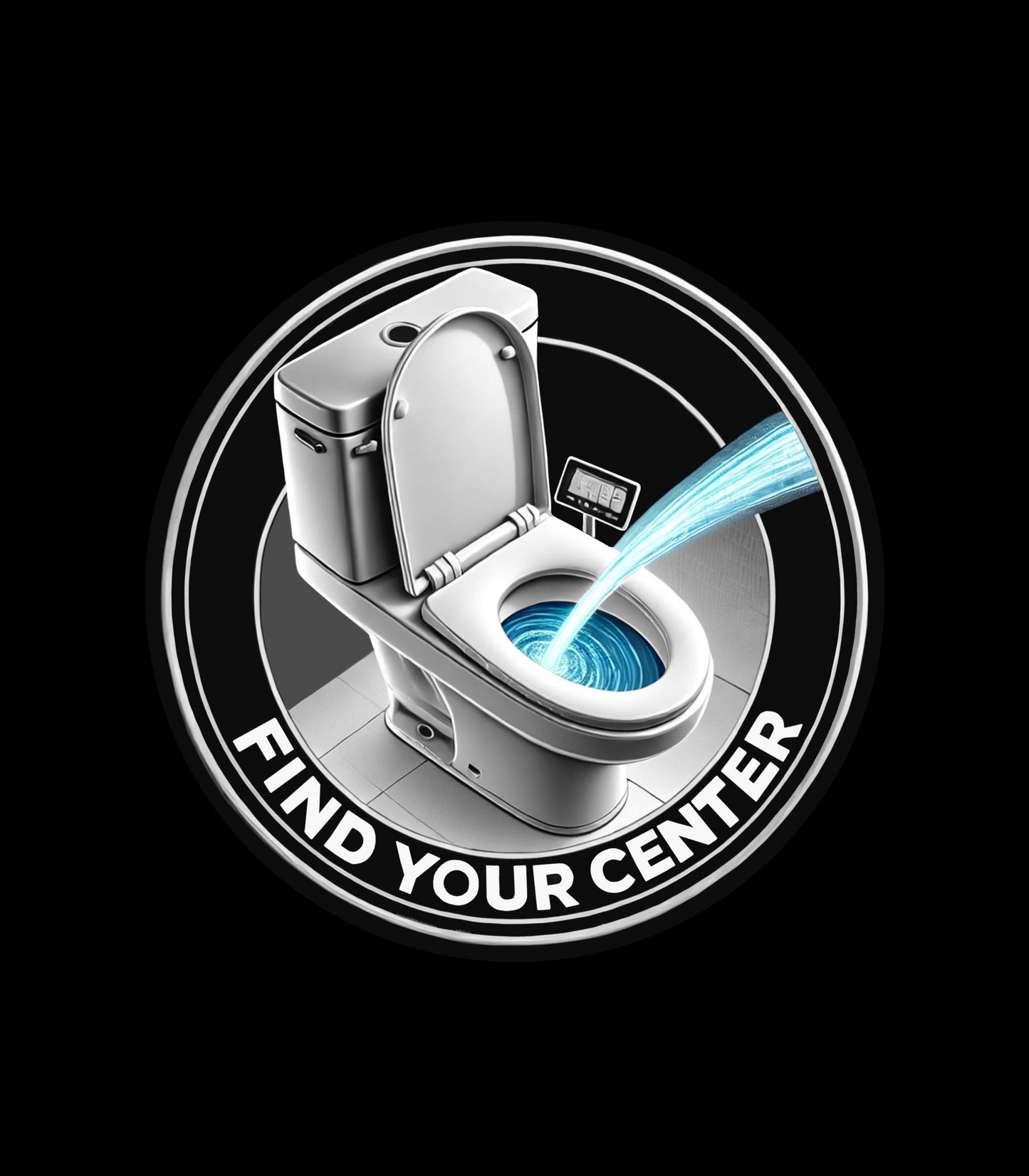 Josh Brak Find Your Center Toilet can hugger