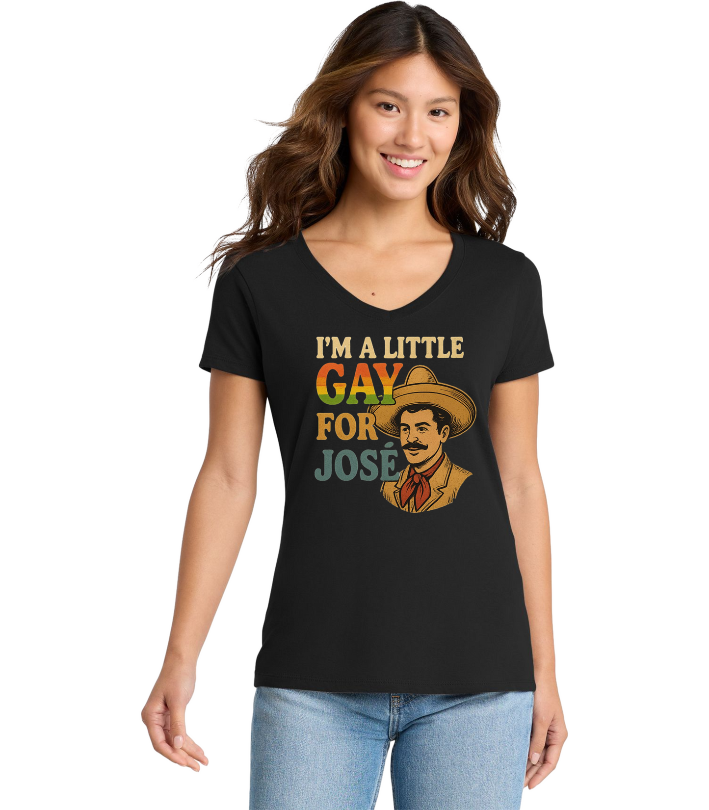 "I'm A Little Gay For Jose" Jason Vest T-Shirt