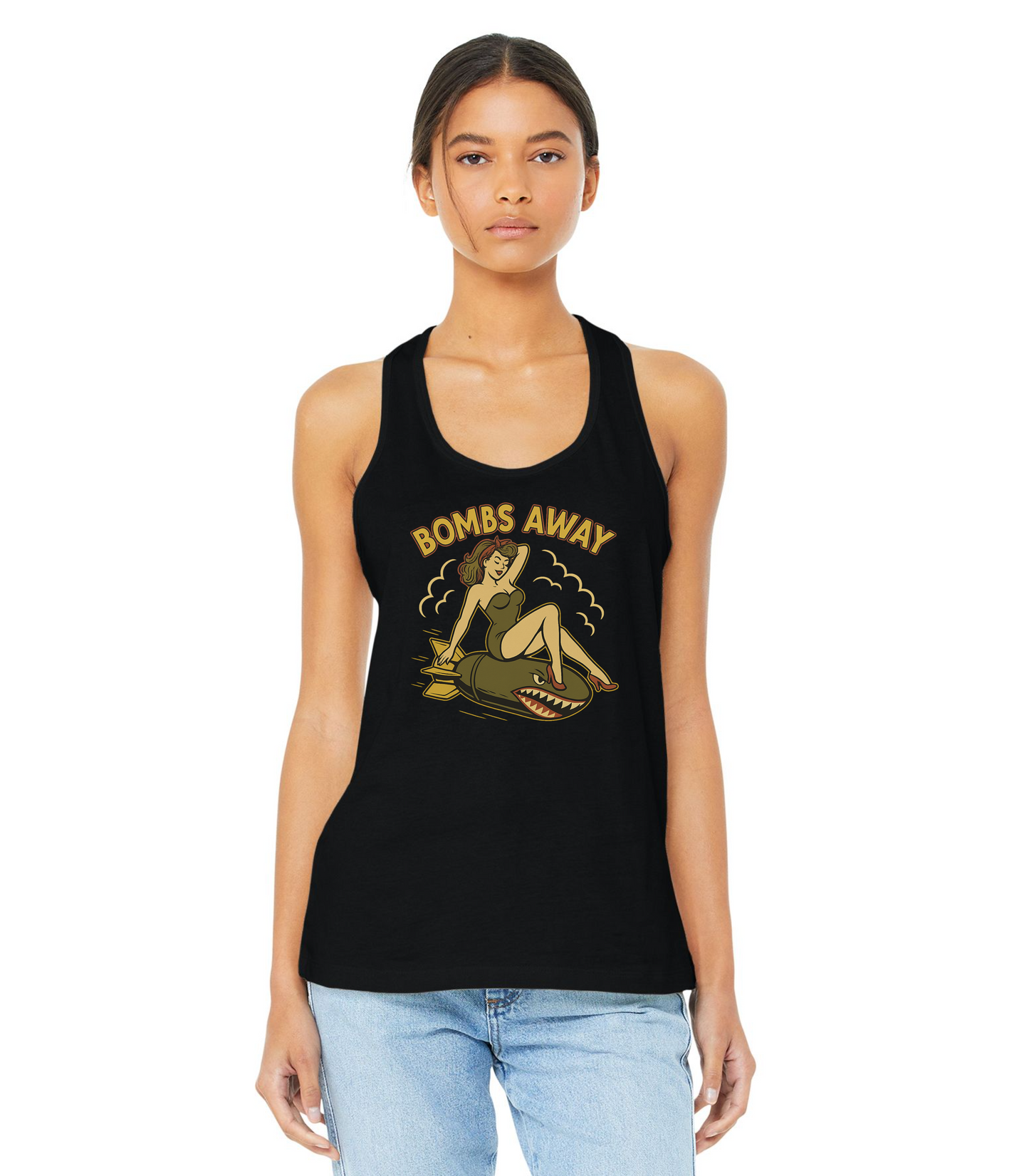 Jason Vest – Bombs Away Pinup Style T-Shirt