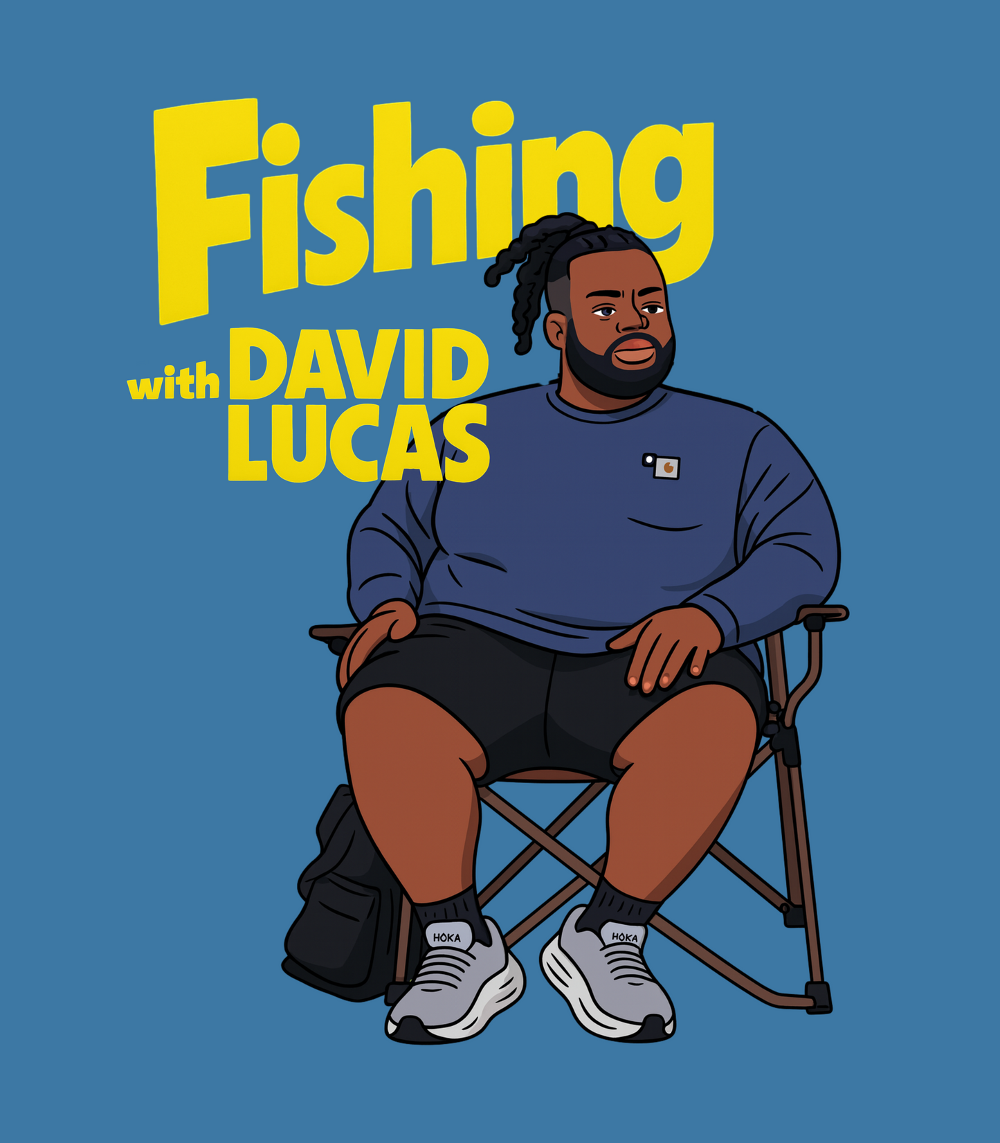 "Fishing With David Lucas" Podcast Host Comedy T-Shirt