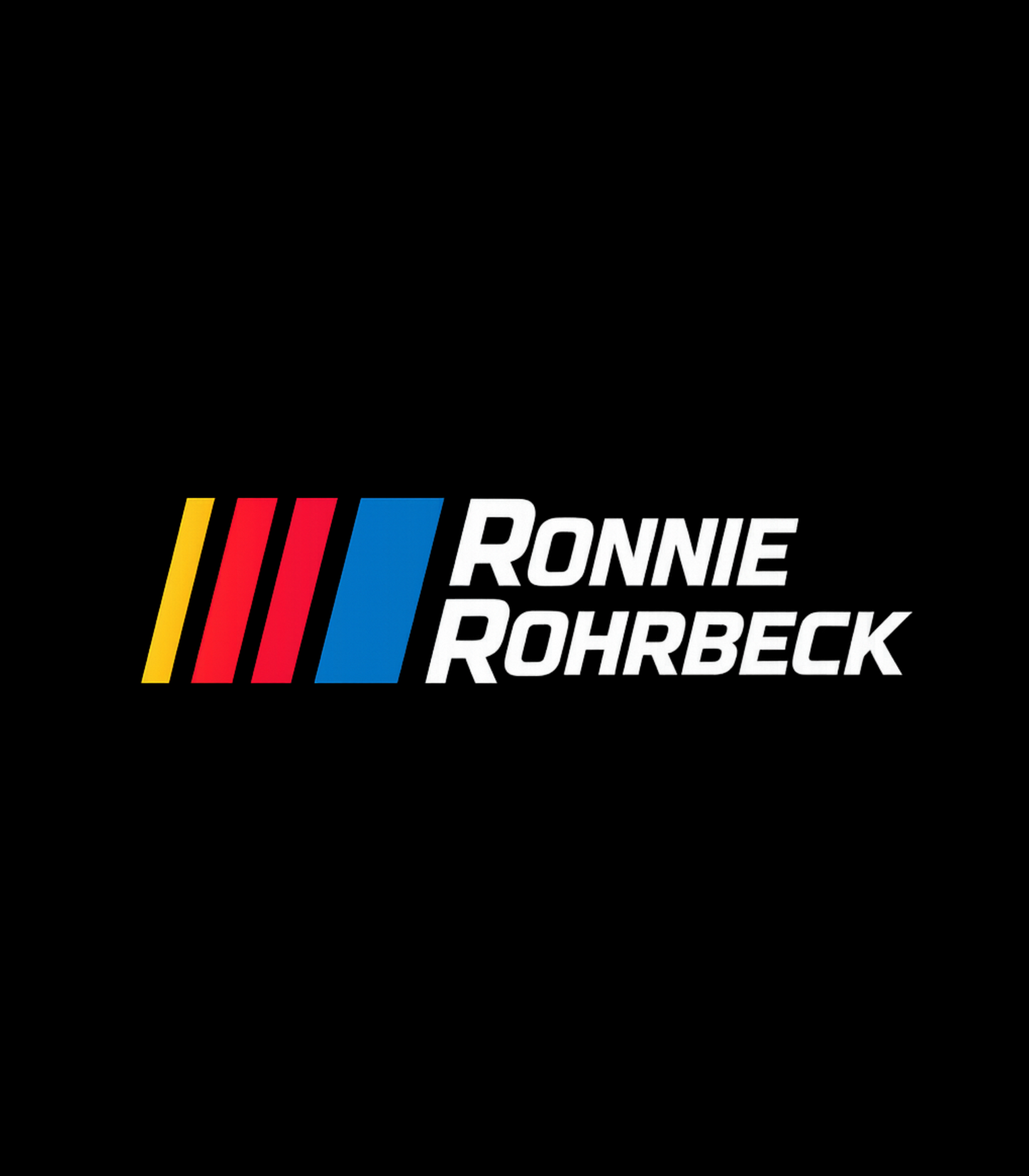Ronnie Rohrbeck Nascar Inspired Left Chest Logo T-Shirt