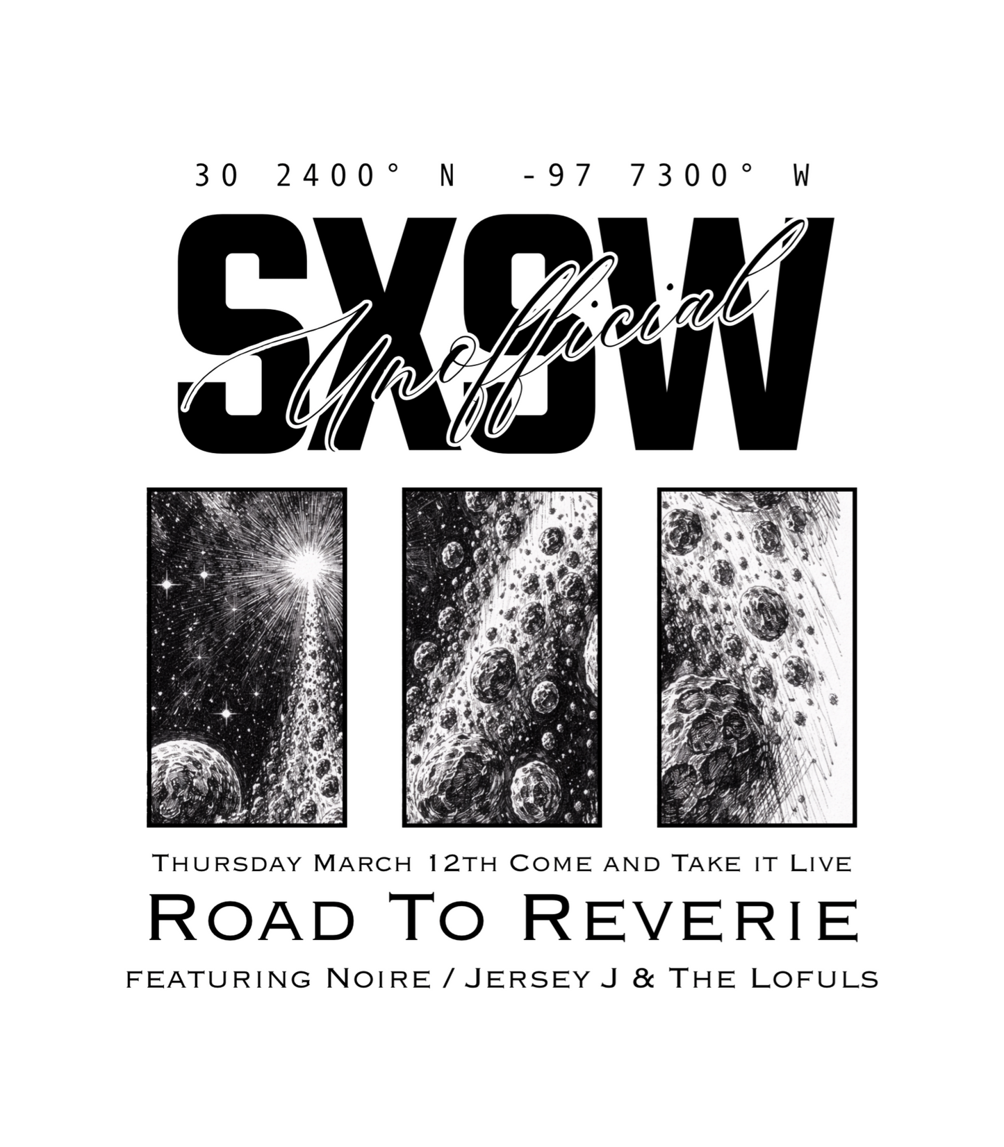 Road To Reverie Band SXSW Release Party Tee