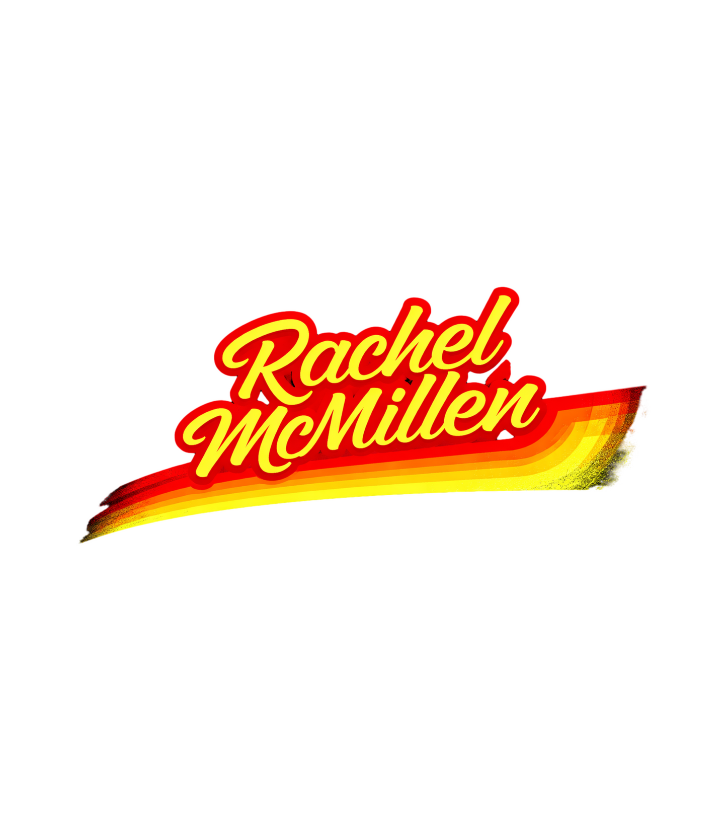 Rachel McMillen Official Logo Foam Front Trucker Cap White/Black Hat