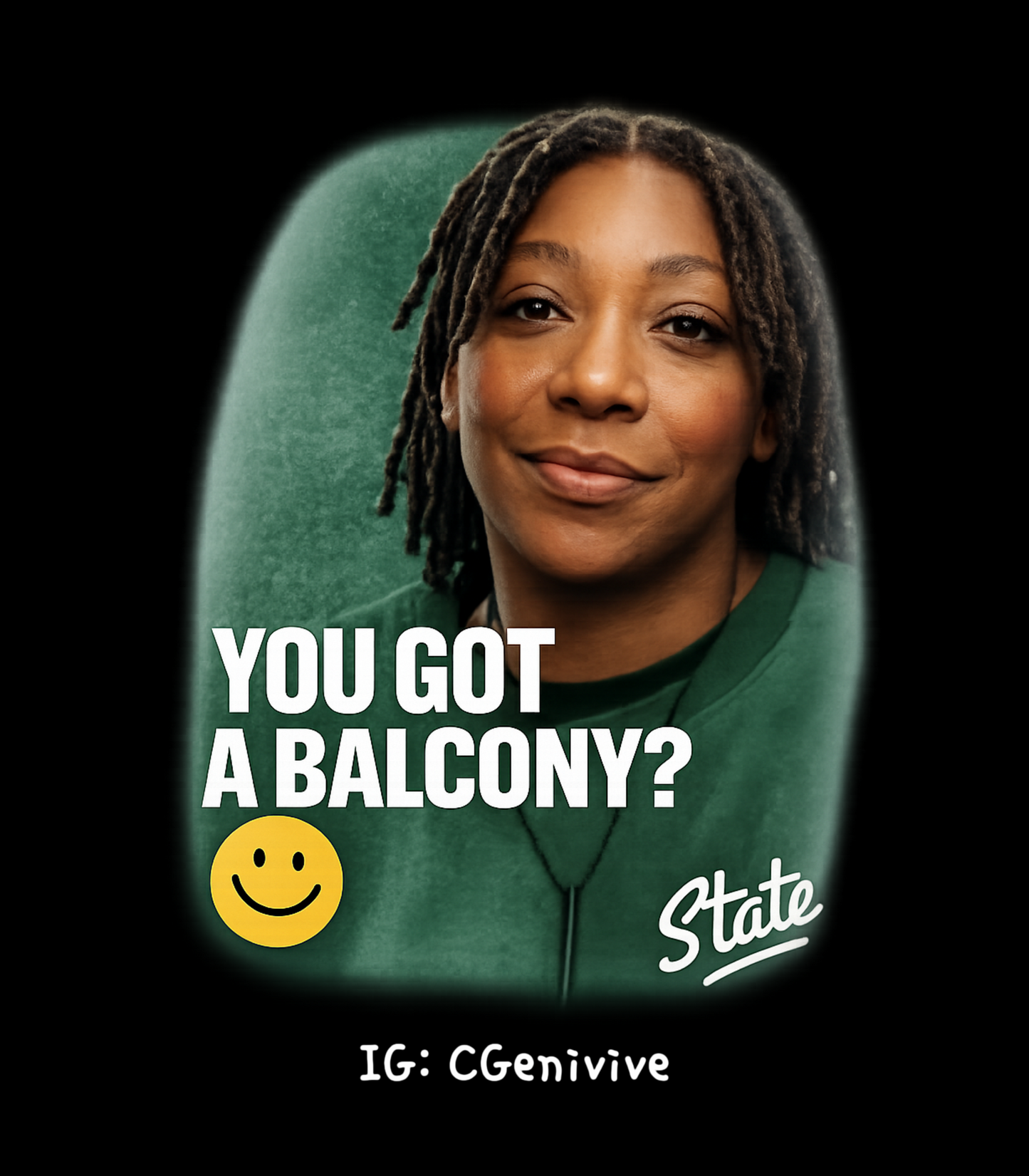 "You Got A Balcony?" Genivive Clinton T-Shirt