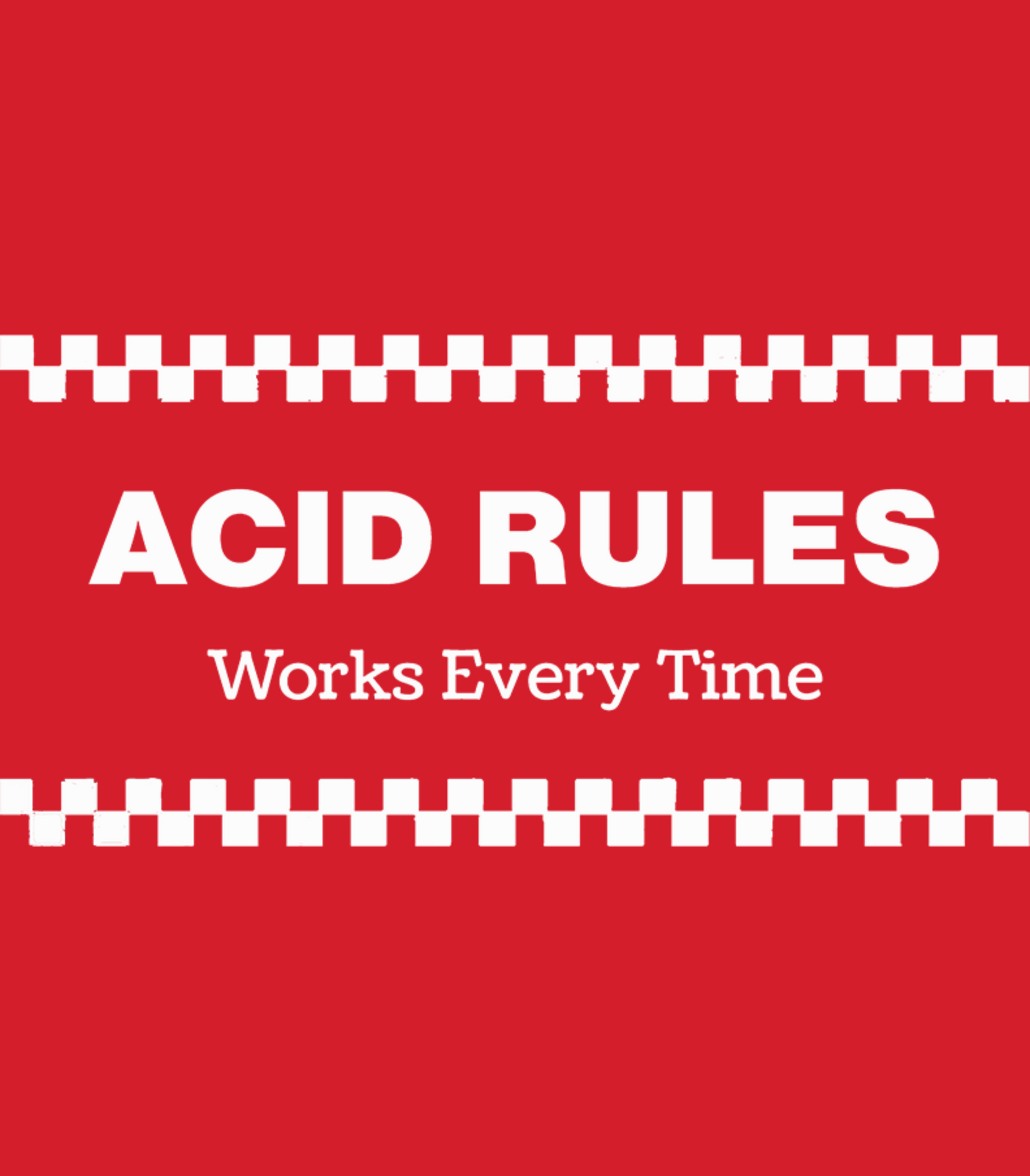Acid Rules W.E.T. Works Every Time Podcast Restaurant Parody T-Shirt