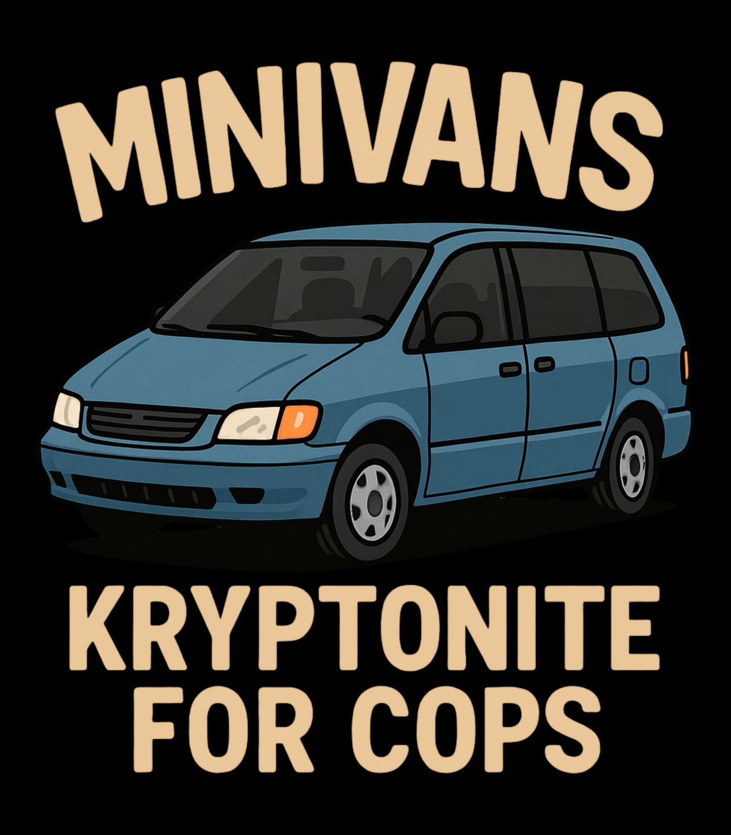 "MiniVans, Kryptonite For Cops" Yoshee Inspired T-Shirt
