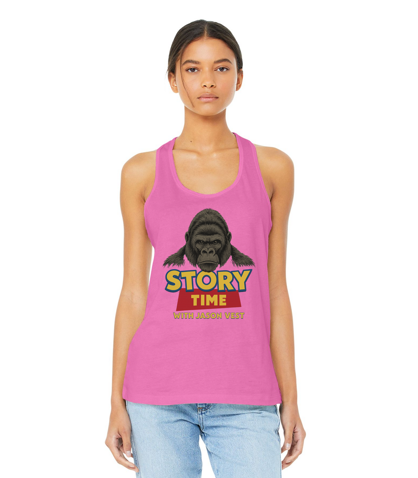 Story Time With Jason Vest Gorilla Size T-Shirt