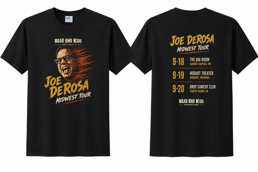 Joe DeRosa "Midwest Tour" Official Tour T-Shirt