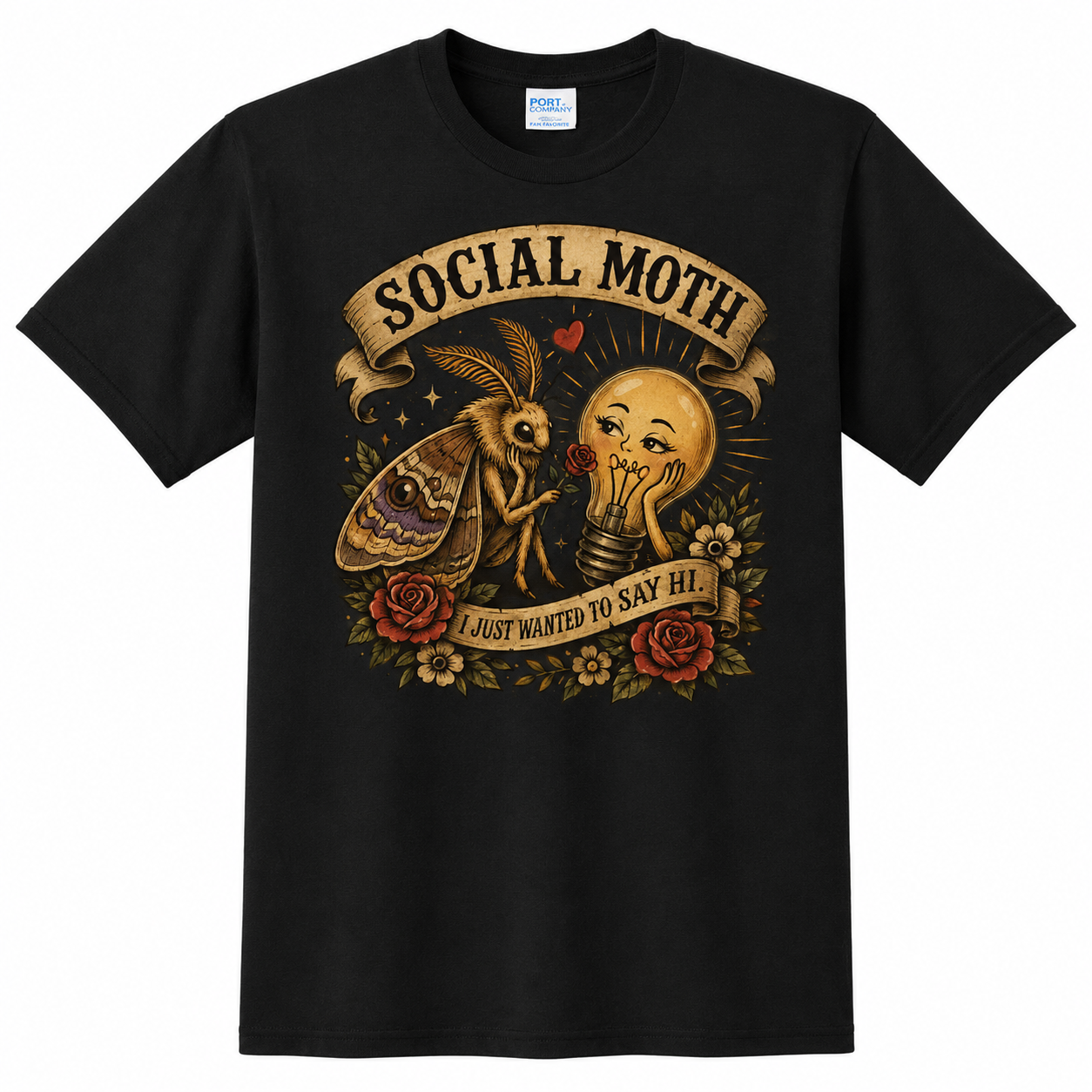Frank Caesar – Social Moth T-Shirt