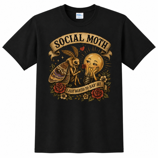 Frank Caesar – Social Moth T-Shirt