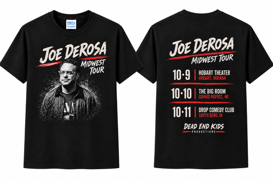 Joe DeRosa "Midwest Tour" Portrait T-Shirt – Official Tour Merchandise