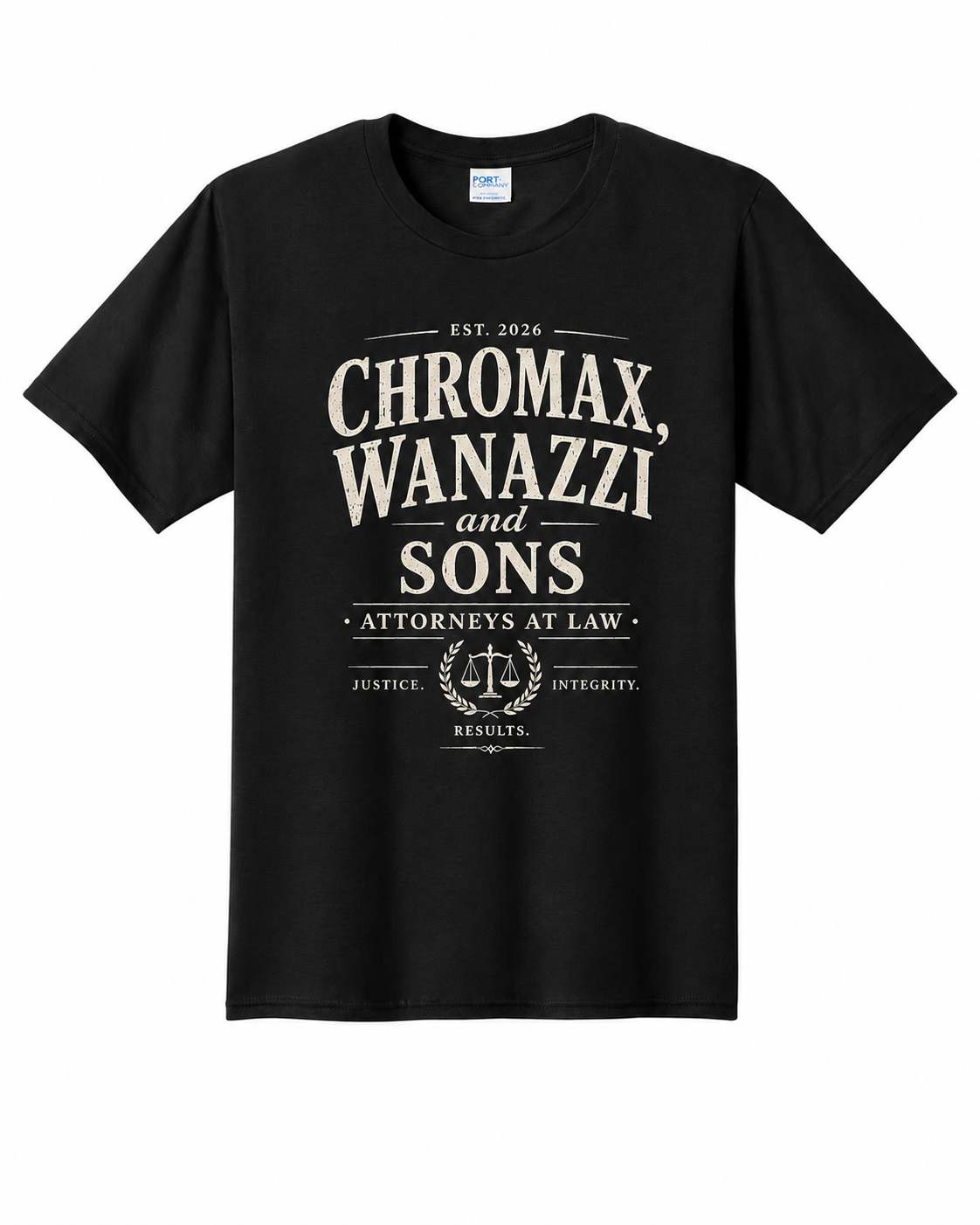 Chromax, Wanazzi & Sons Attorneys At Law - Official 3DNC T-Shirt