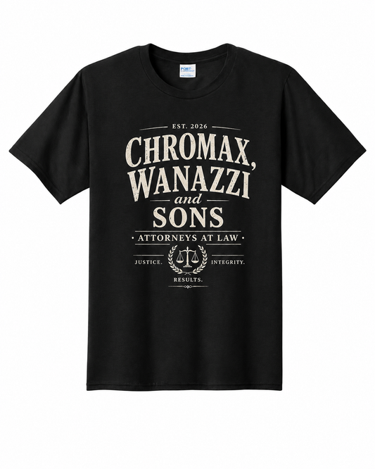 Chromax, Wanazzi & Sons Attorneys At Law - Official 3DNC T-Shirt