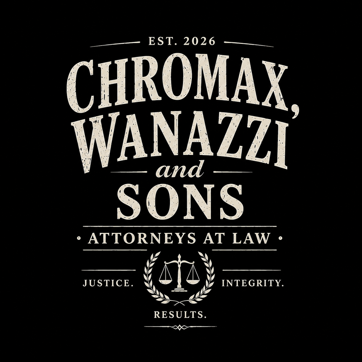 Chromax, Wanazzi & Sons Attorneys At Law - Official 3DNC T-Shirt