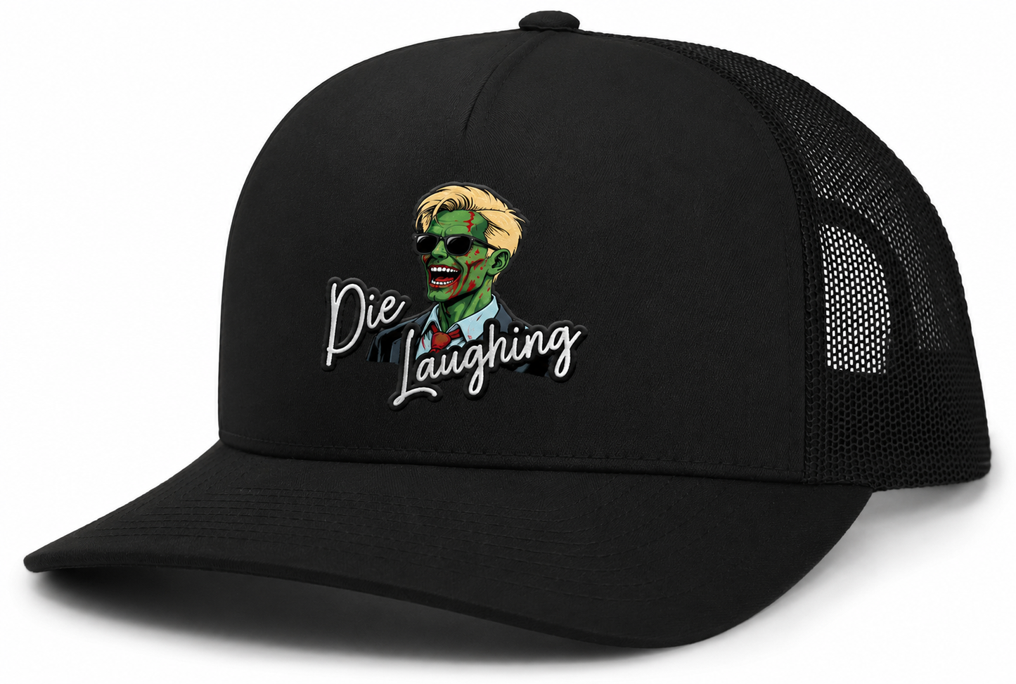 Die Laughing Comedy Mesh Back Trucker Hat – Pacific Headwear 105C