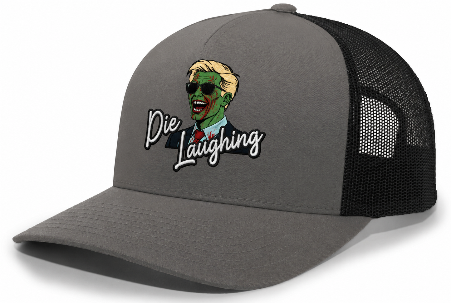 Die Laughing Comedy Mesh Back Trucker Hat – Pacific Headwear 105C