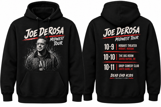 Joe DeRosa "Midwest Tour" Official Tour Hooded Sweatshirt