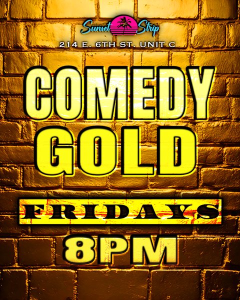 Sunset Strip ATX Comedy Gold T-Shirt