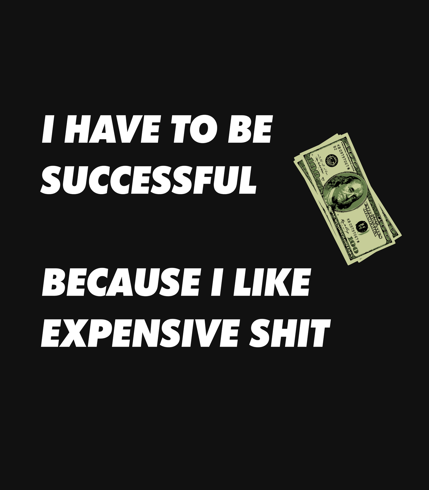 "I Have To Be Successful Because I Like Expensive" Shit