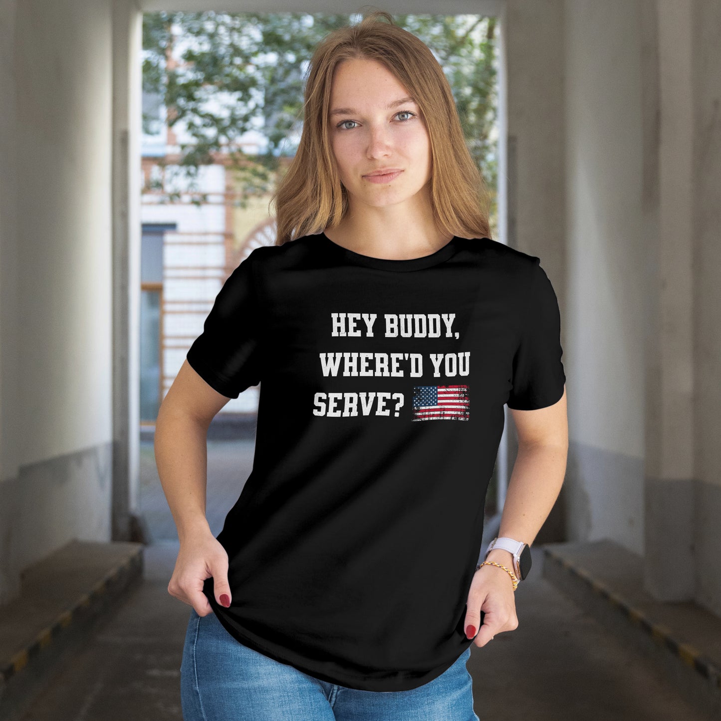 "Hey Buddy Where'd You Serve?" Nathan Loe Inspired T-Shirt