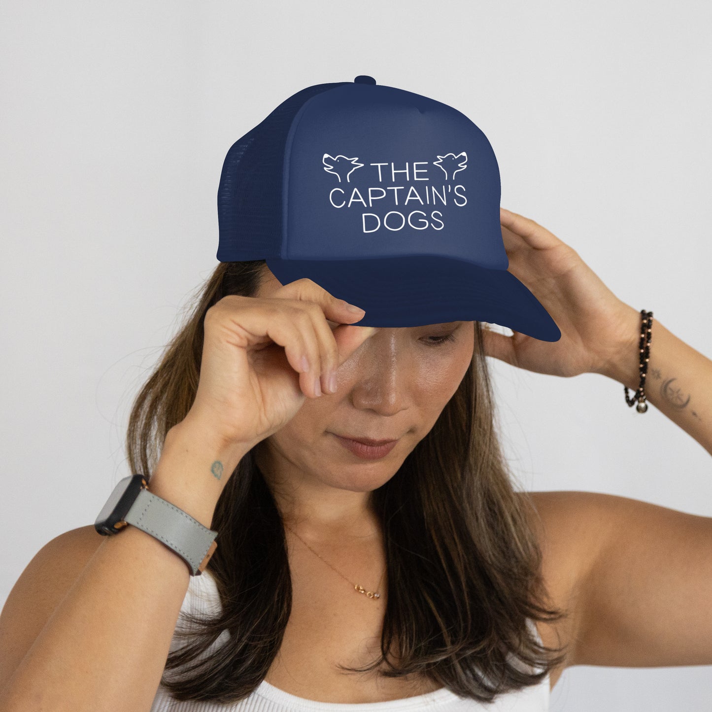 "The Captain's Dogs" Podcast Official Mesh Snapback Trucker Hat