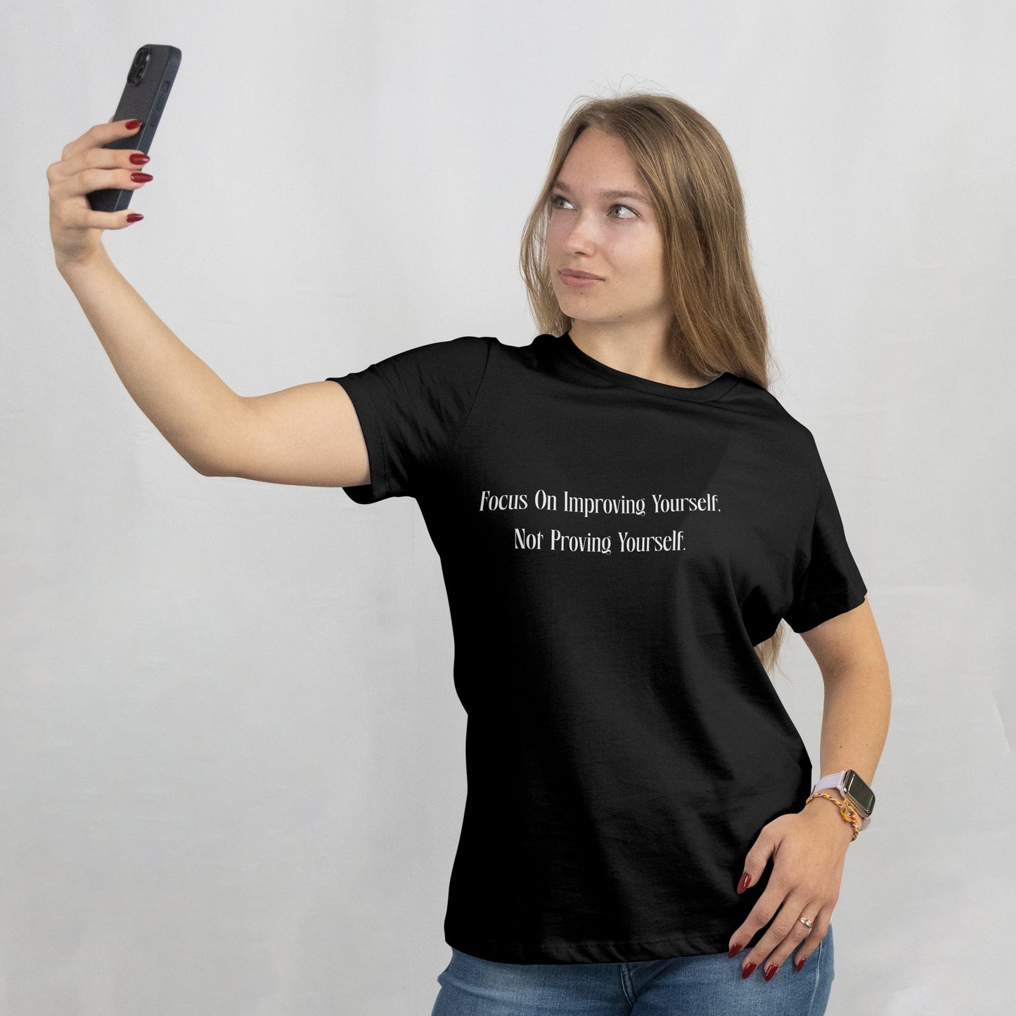 "Focus On Improving Yourself, Not Proving Yourself" T-Shirt