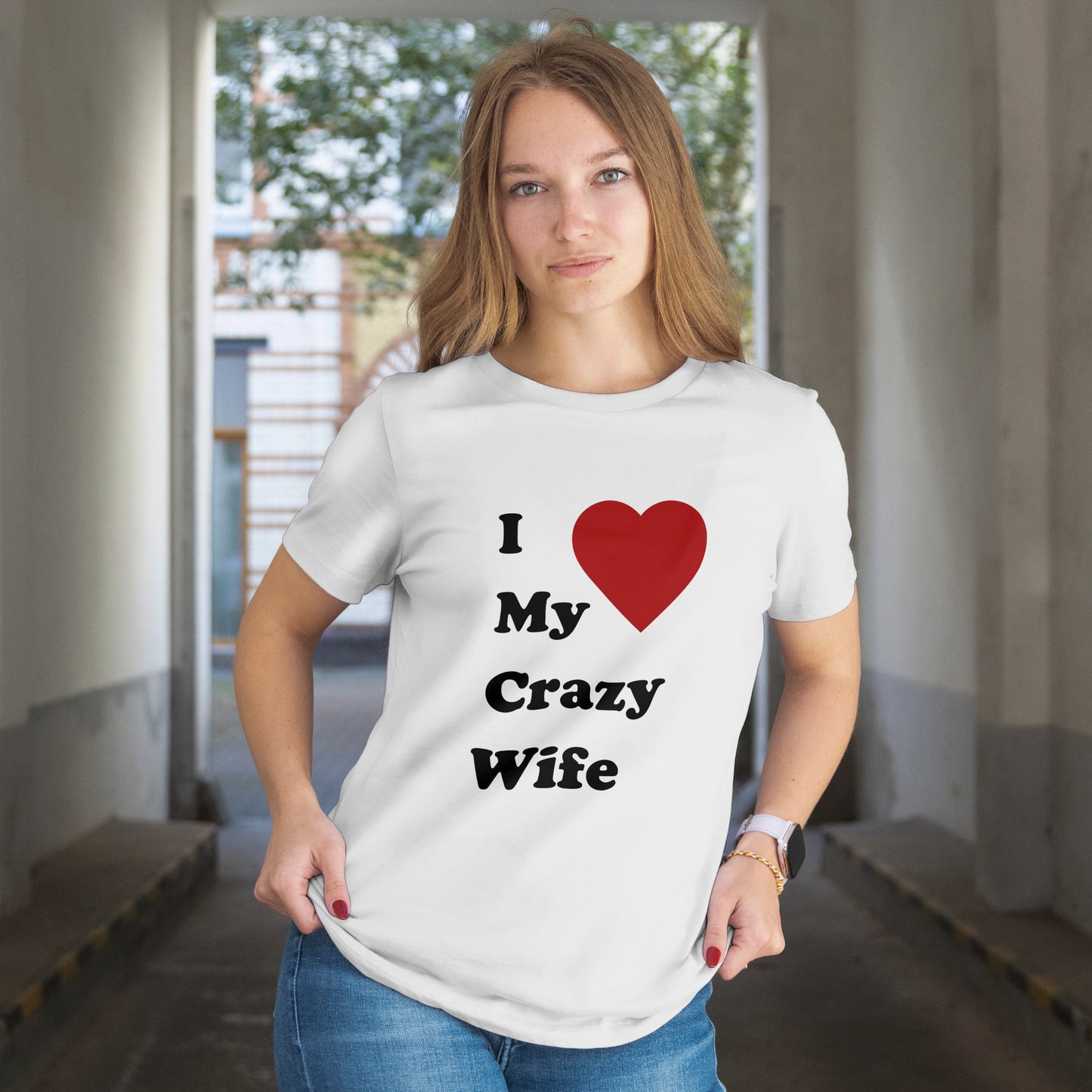 "I Heart Love My Crazy Wife" T-Shirt