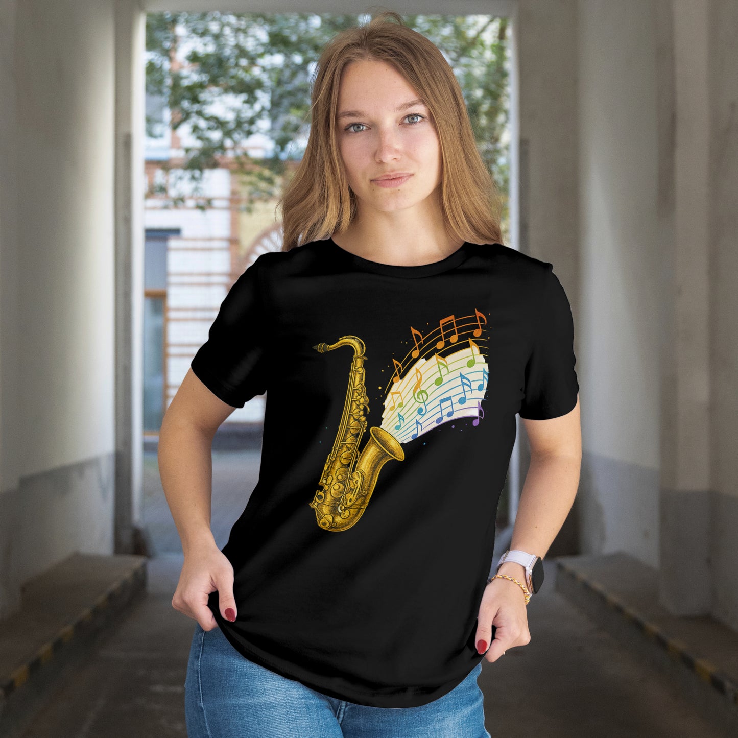 "Rainbow Sax" Saxophone Pride Michael Morgan Inspired T-Shirt