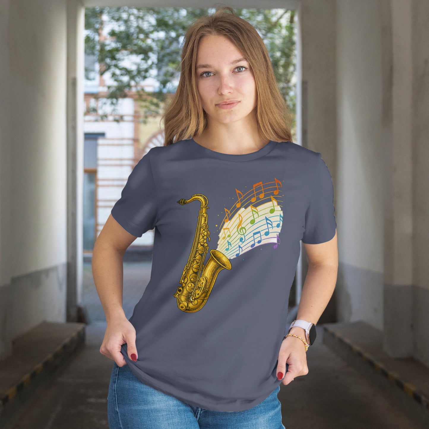 "Rainbow Sax" Saxophone Pride Michael Morgan Inspired T-Shirt
