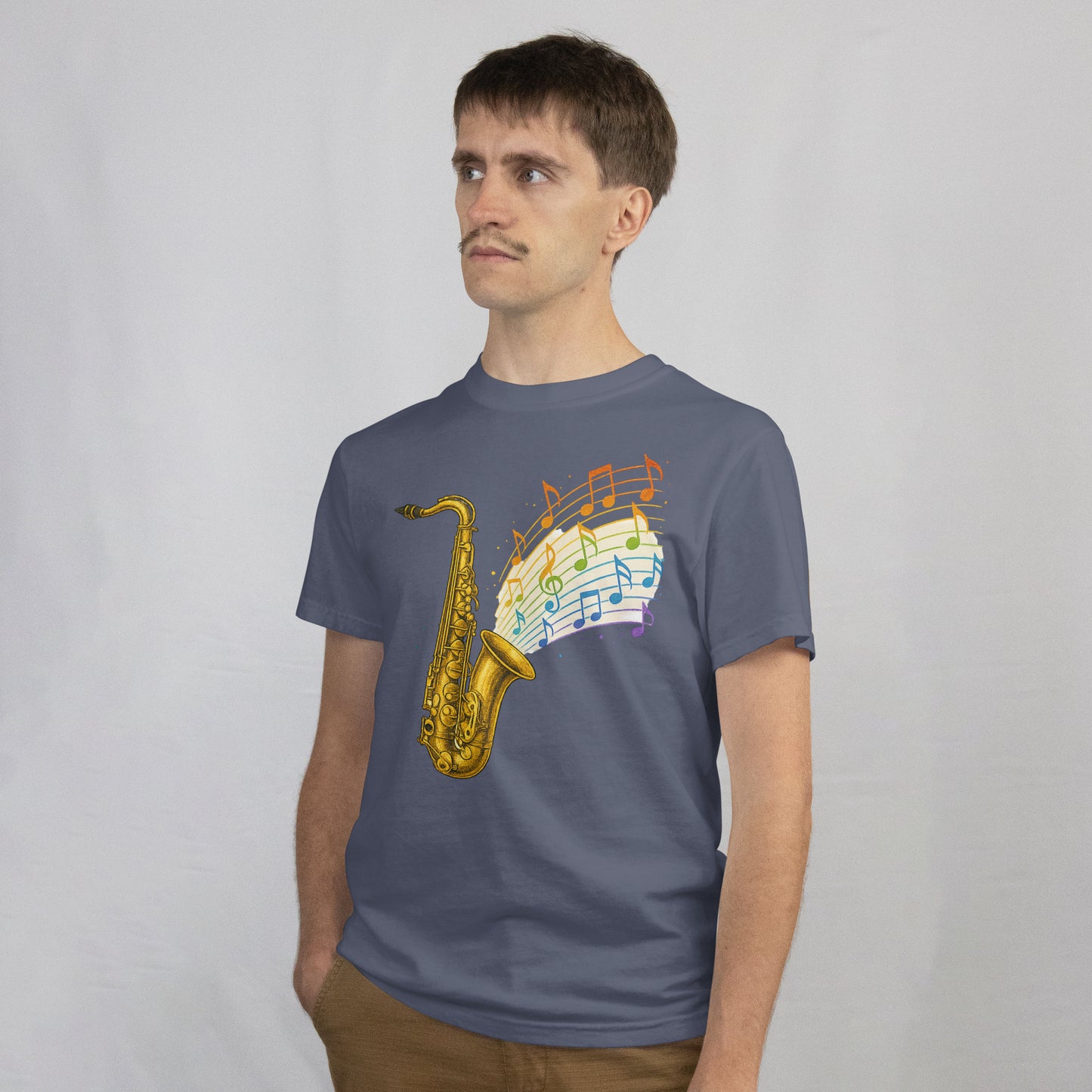 "Rainbow Sax" Saxophone Pride Michael Morgan Inspired T-Shirt