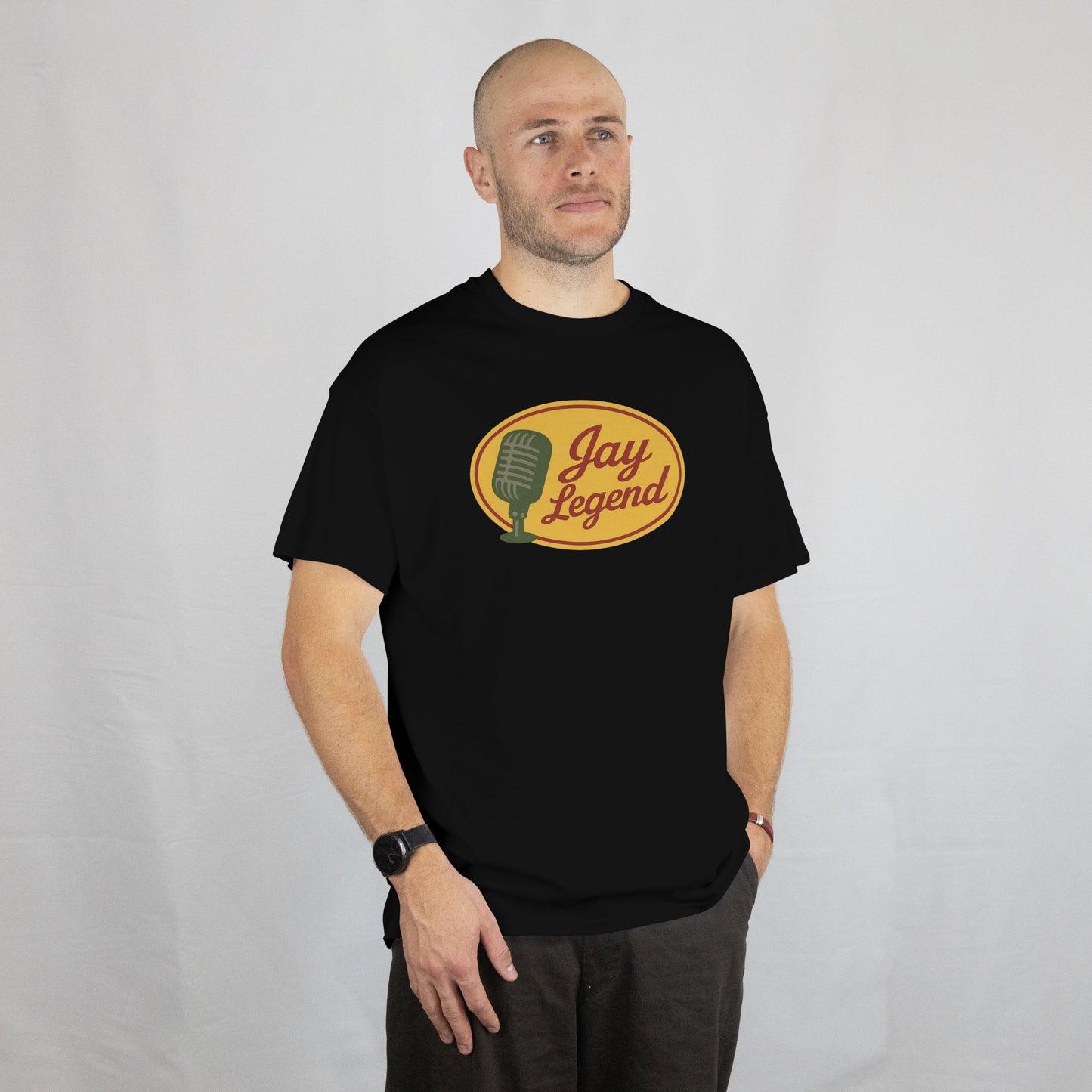 Jay Legend Bass Pro Shops Inspired Full Front Logo T-Shirt