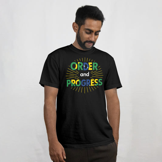 "Order and Progress" Brazil Flag Gus Horn Inspired T-Shirt
