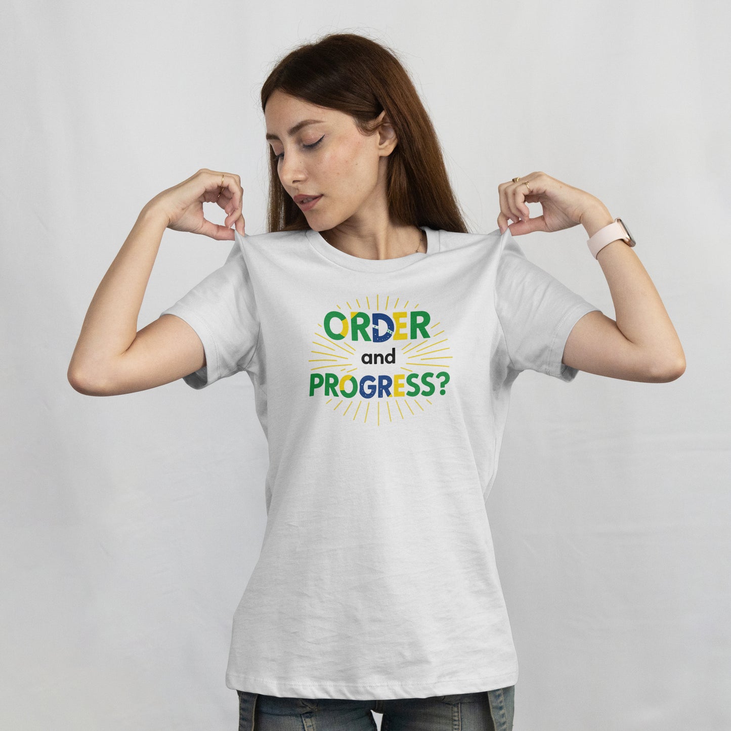 "Order and Progress" Brazil Flag Gus Horn Inspired T-Shirt